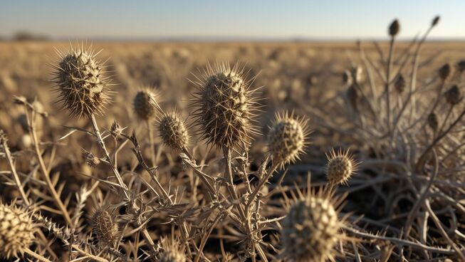 Weeds and thistles